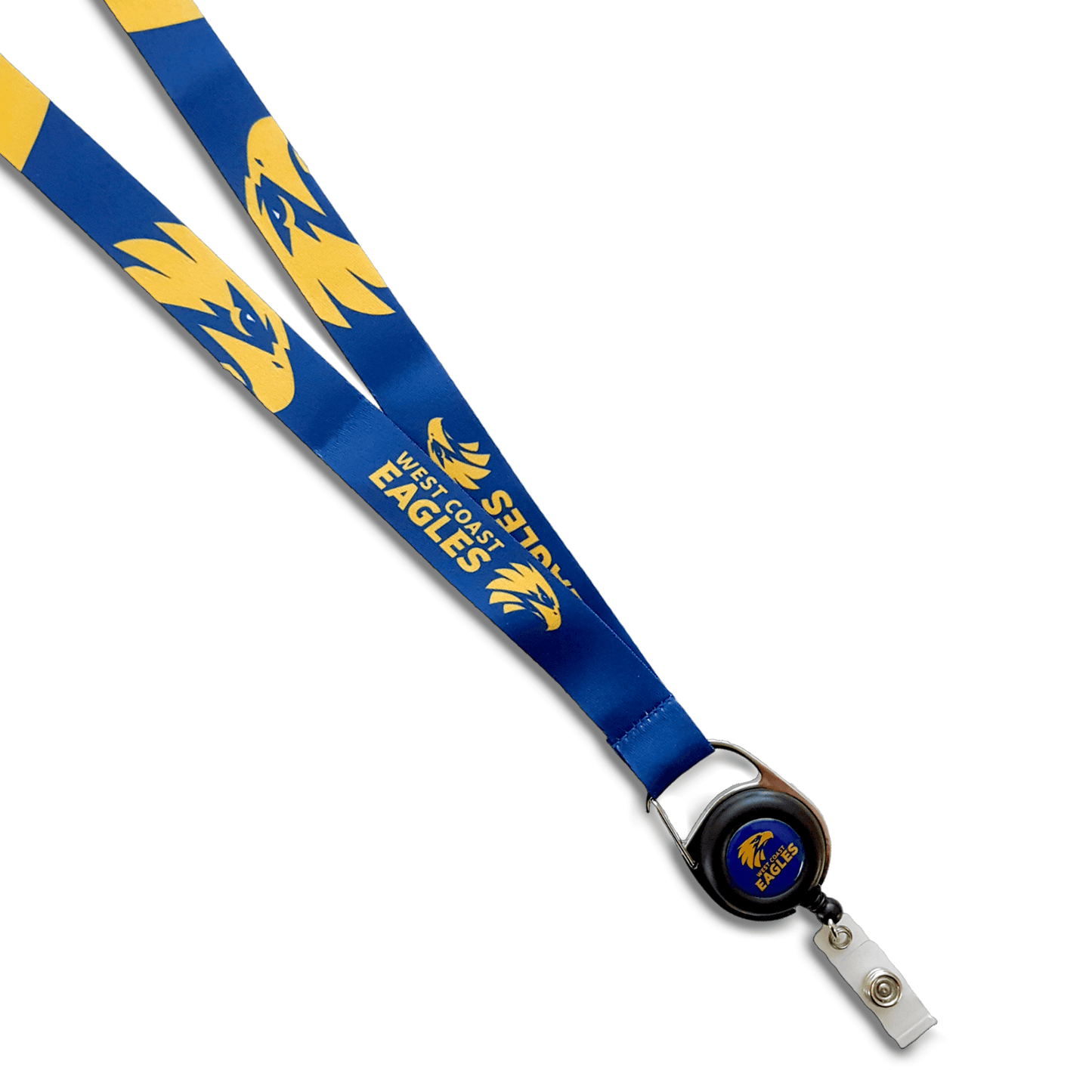 AFL Lanyard with Retractable ID Clip - West Coast Eagles - TROFE