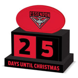 AFL Christmas Countdown Blocks - Essendon Bombers - Wooden - XMAS