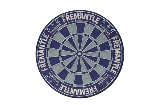 AFL Competition Size Dart Board - Fremantle Dockers - Dartboard