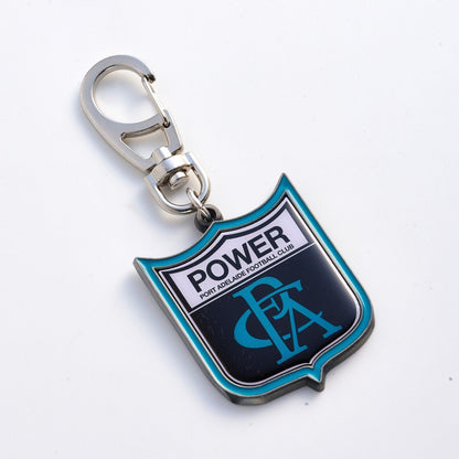 AFL Heritage Metal Key Ring - Port Adelaide Power - Logo Keyring - Aussie Rules