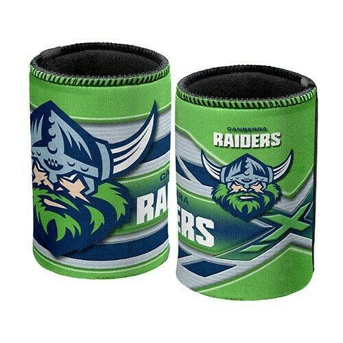 NRL Stubby Can Cooler - Canberra Raiders - Drink - Rubber Base - Neoprene