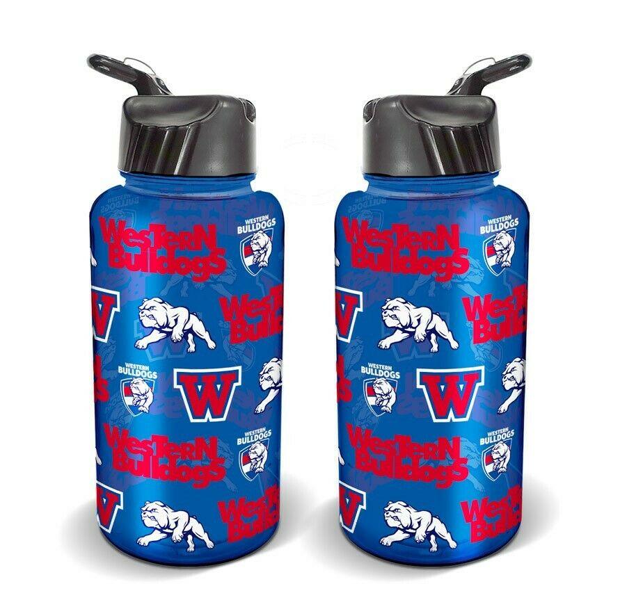 AFL Flip Drink Bottle 1L - Western Bulldogs - BPA Free - Water Bottle