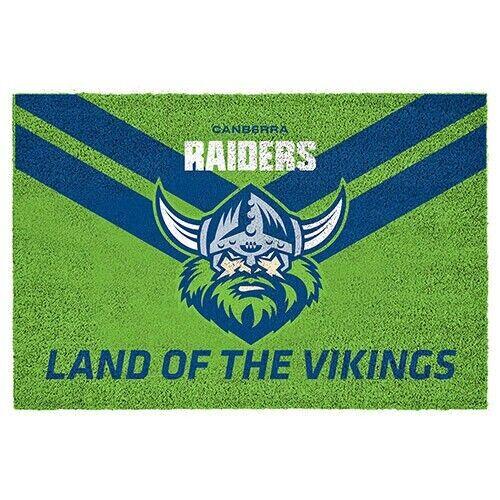 NRL Front Back Door Entry Floor Mat - Canberra Raiders - 61cm x 41cm