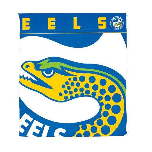 NRL Polar Fleece Blanket - Paramatta Eels - 150x130cm - Rugby League