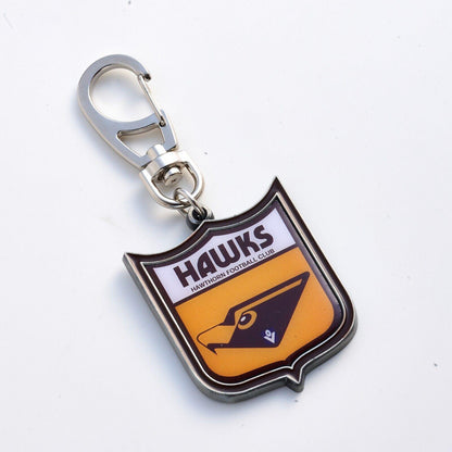 AFL Heritage Metal Key Ring - Hawthorn Hawks - Logo Keyring - Aussie Rules