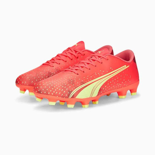 PUMA ULTRA PLAY FG/AG Football Boots - Fiery Coral/Fizzy Light - Mens - Shoe