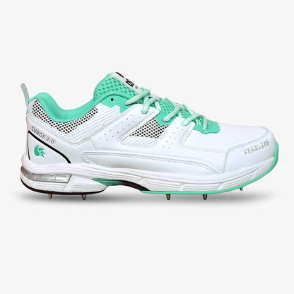 DSC Surge Multifunction 2.0 Cricket Shoe - Teal/White - Spike Sole - Adult