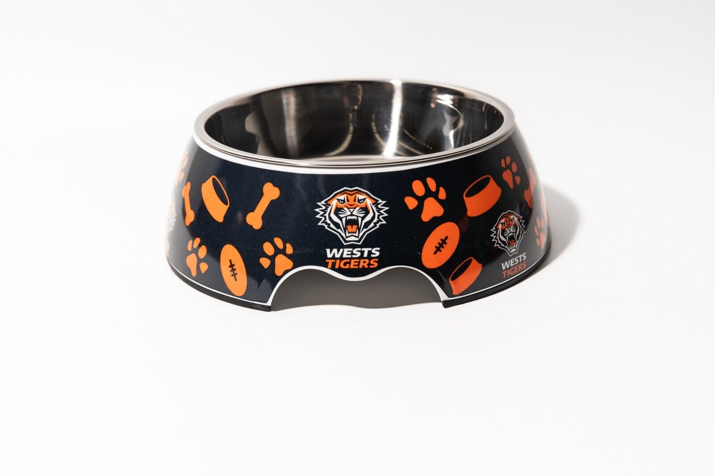 NRL Pet Bowl - West Tigers - Food Water - Dog Cat