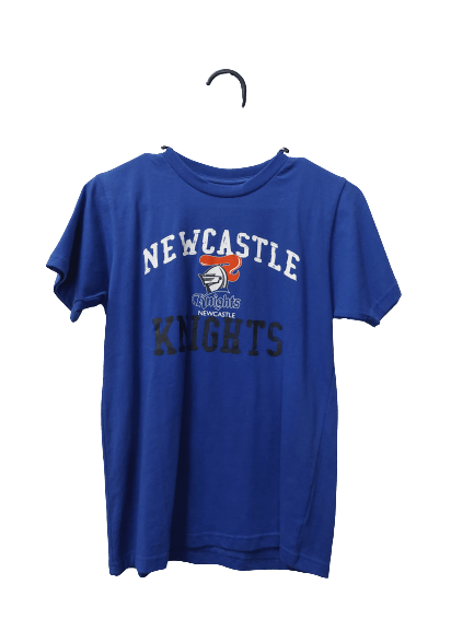 NRL Cotton Tee Shirt - Newcastle Knights - Youth - Kids - Blue