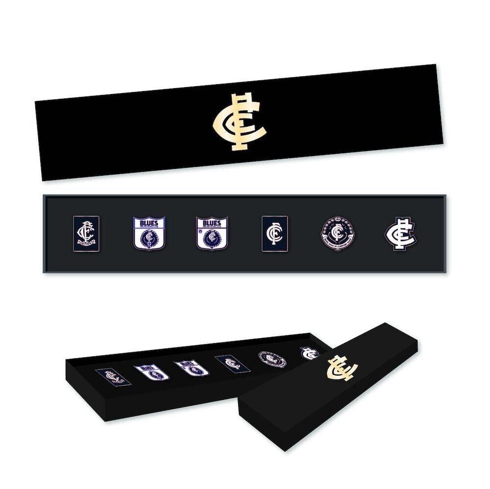 AFL Evolution Pin Set - History Logos - Carlton Blues