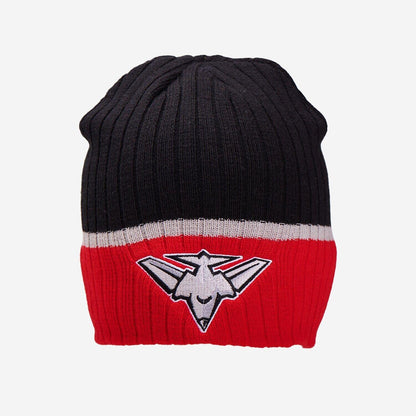 AFL Boundary Rib Beanie - Essendon Bombers - Winter Hat