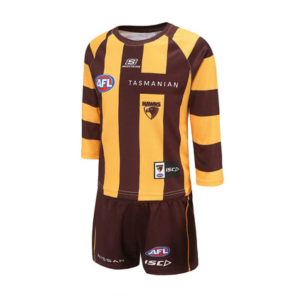 AFL 2023 Toddler Home Guernsey and Short Set - Hawthorn Hawks - ISC