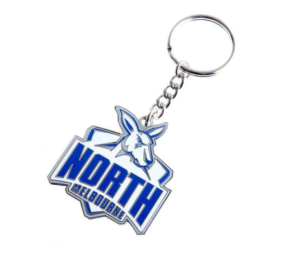 AFL Logo Metal Key Ring - Nth Melb Kangaroos - Keyring - Aussie Rules - TROFE