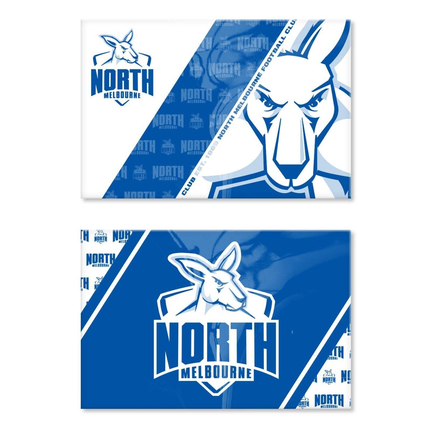 AFL Magnet Set of 2 - North Melbourne Kangaroos - Set of Two Magnets