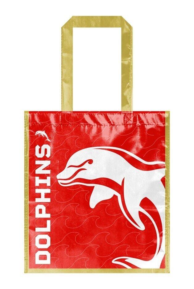 NRL Shopping Bags Dolphins ReUseable Carry Bag Laminated