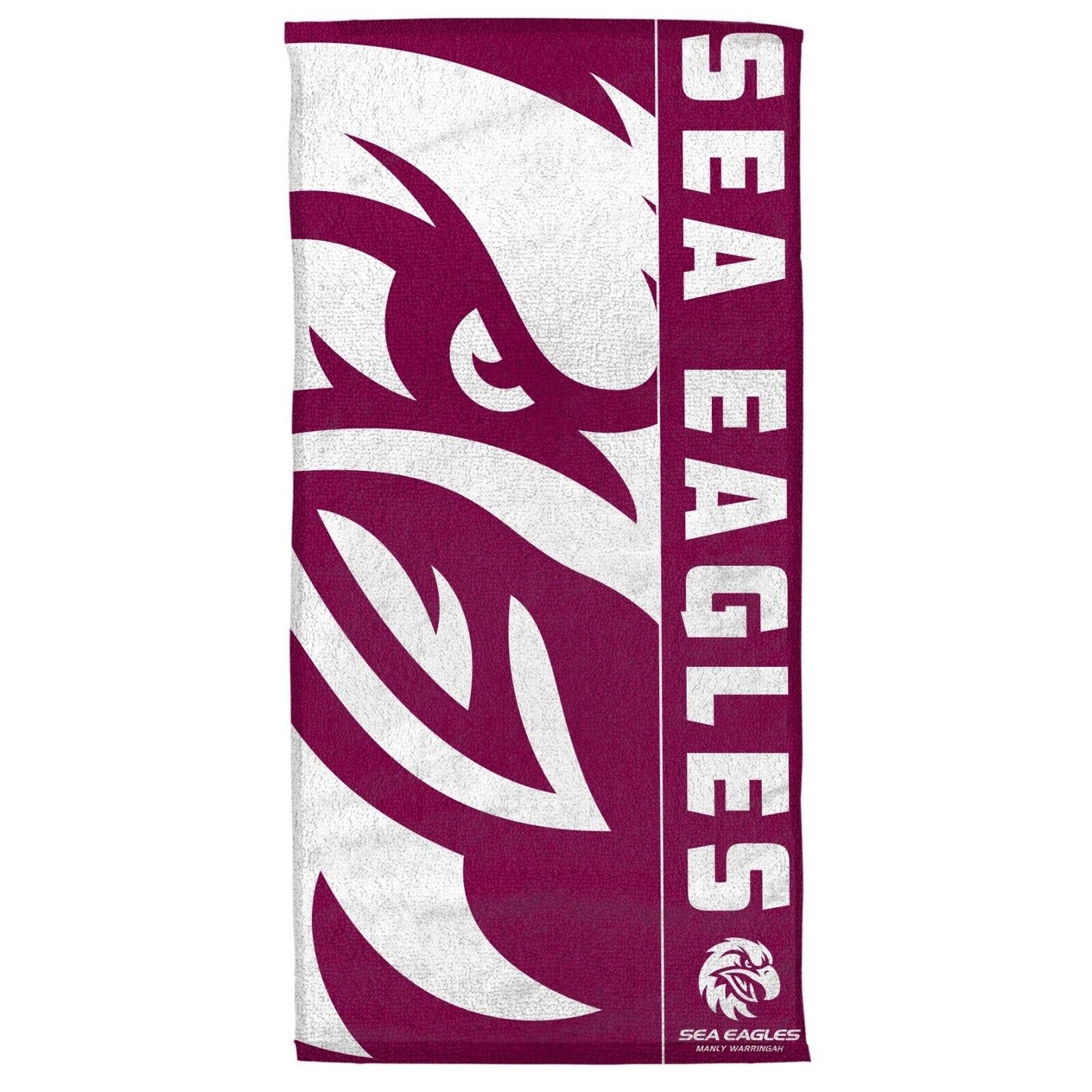 NRL Team Supporter Beach Bath Gym Towel - Manly Sea Eagles